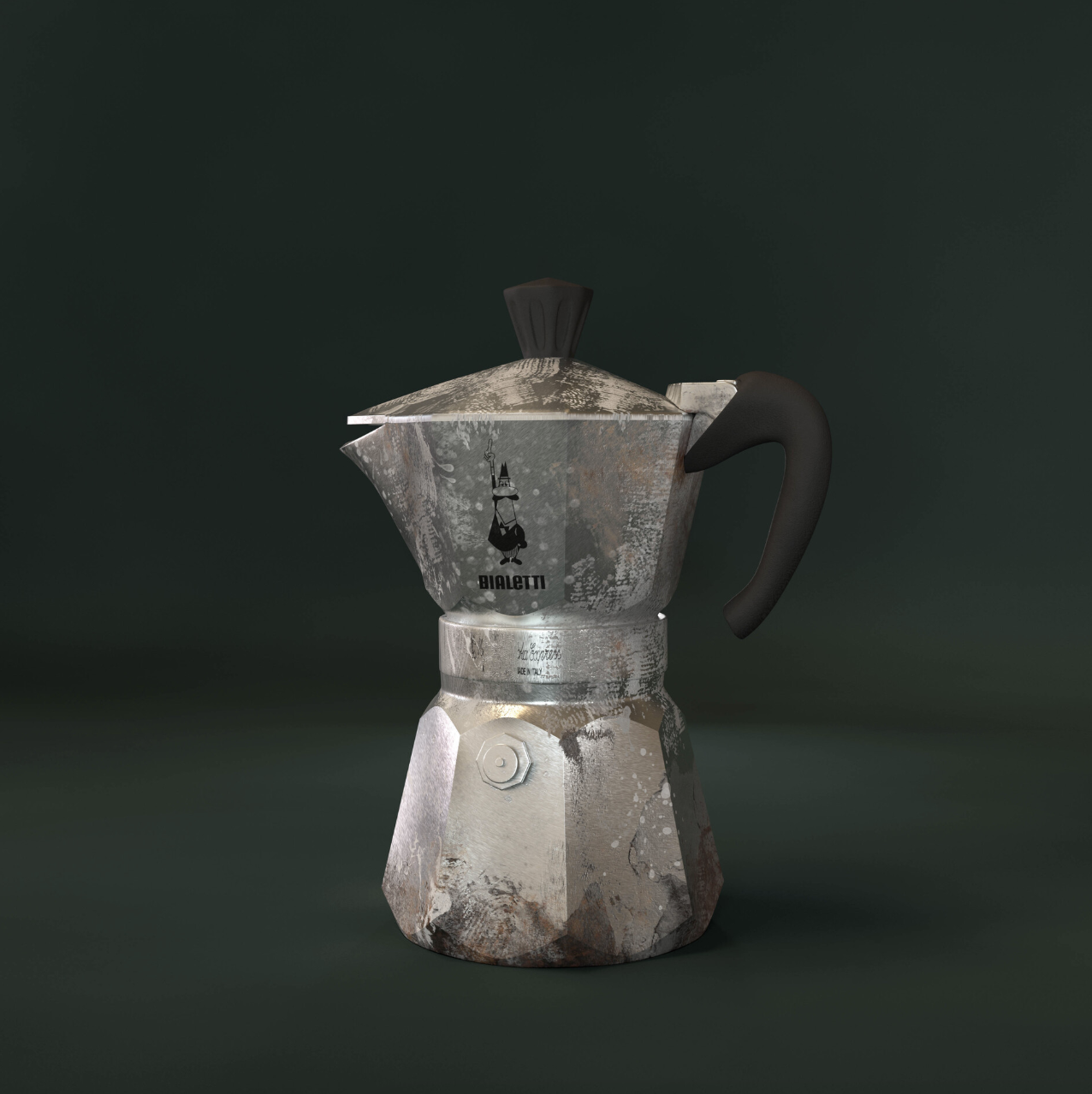 Bialetti Moka Pot — 3D Model